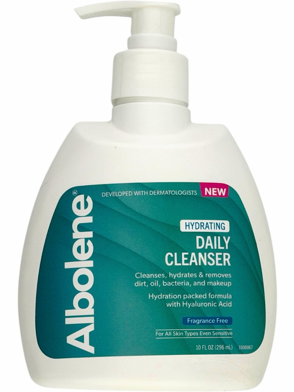 Albolene Hydrating Daily Facial Cleanser 10 fl oz Fragrance Free Hyaluronic Acid